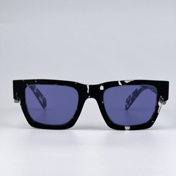 NEW Prada PRA06S 15O50B Tortoise Black Violet Mirror Square Unisex Sunglasses - Picture 5 of 12